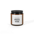 Scented Soy Candle (Multi-Size, Amber Jar)